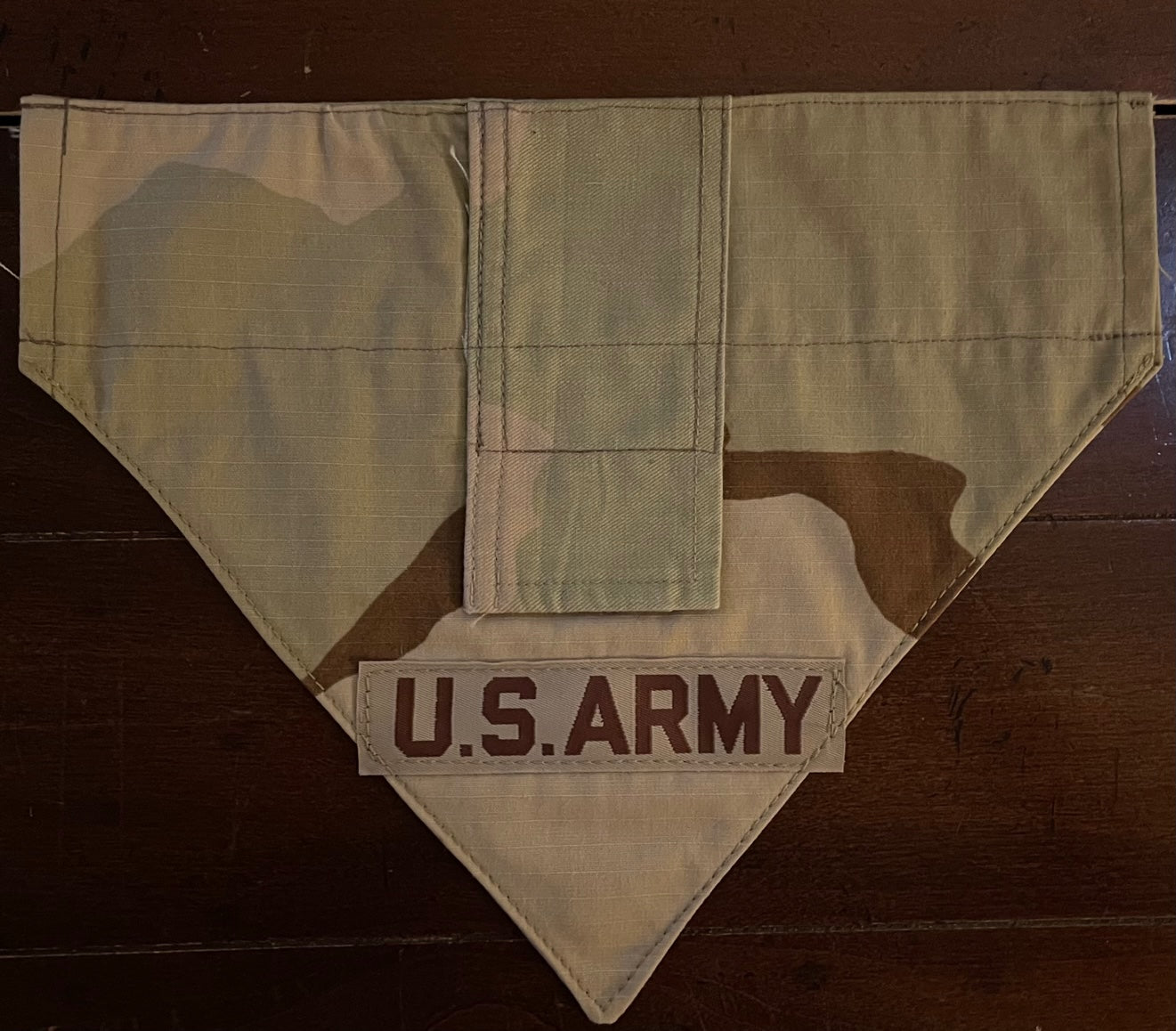 XXS COFFEE STAIN ARMY DOG BANDANA
