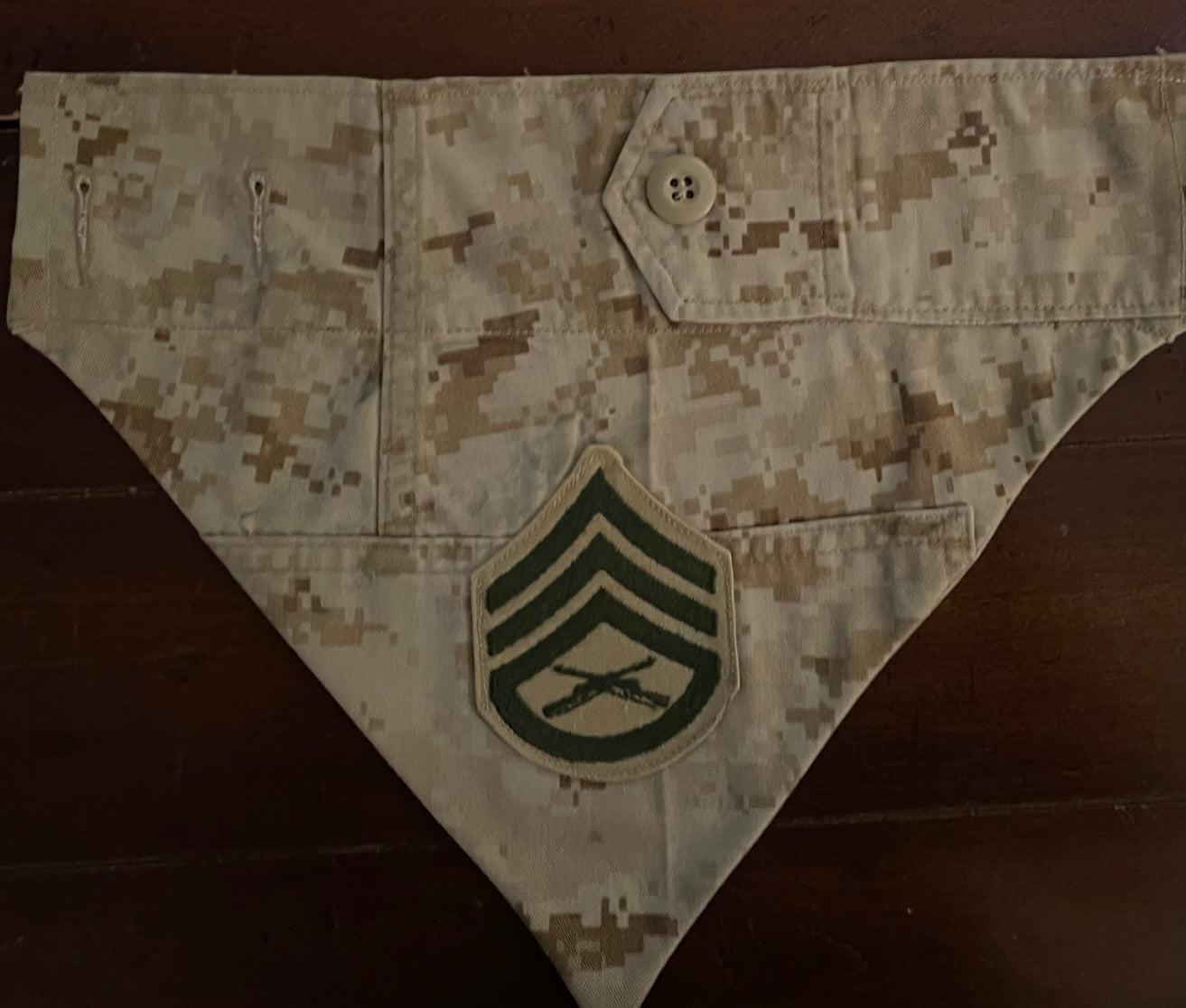XS MARINE TAN DIGITAL DOG BANDANA