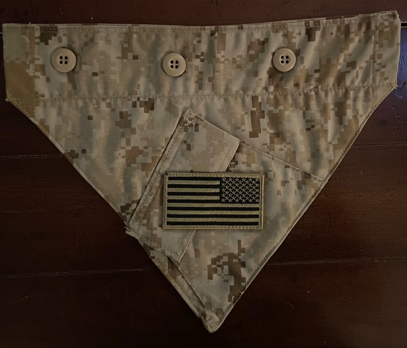 XS MARINE TAN DIGITAL DOG BANDANA