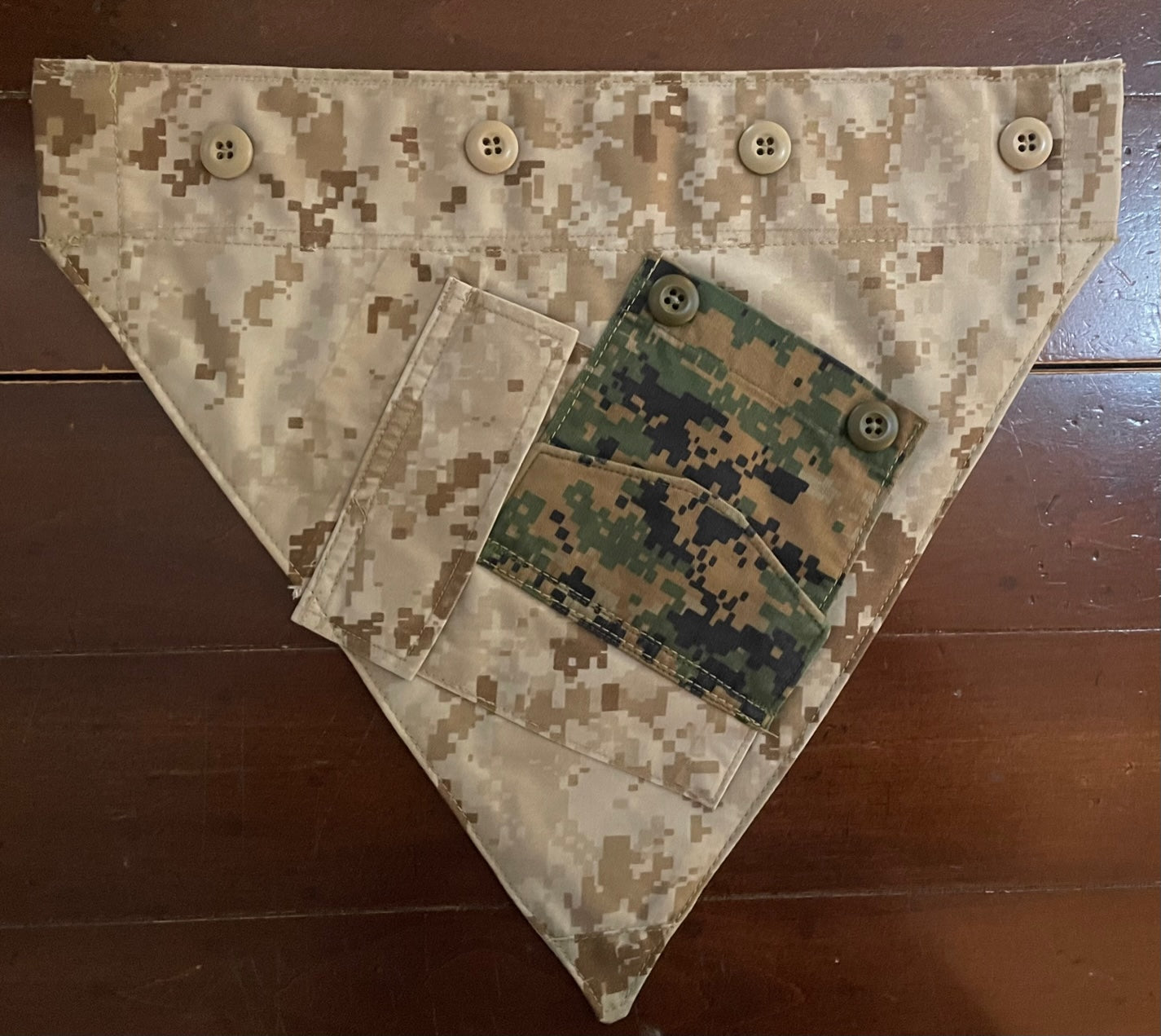 MED MARINE MIX DIGITAL DOG BANDANA