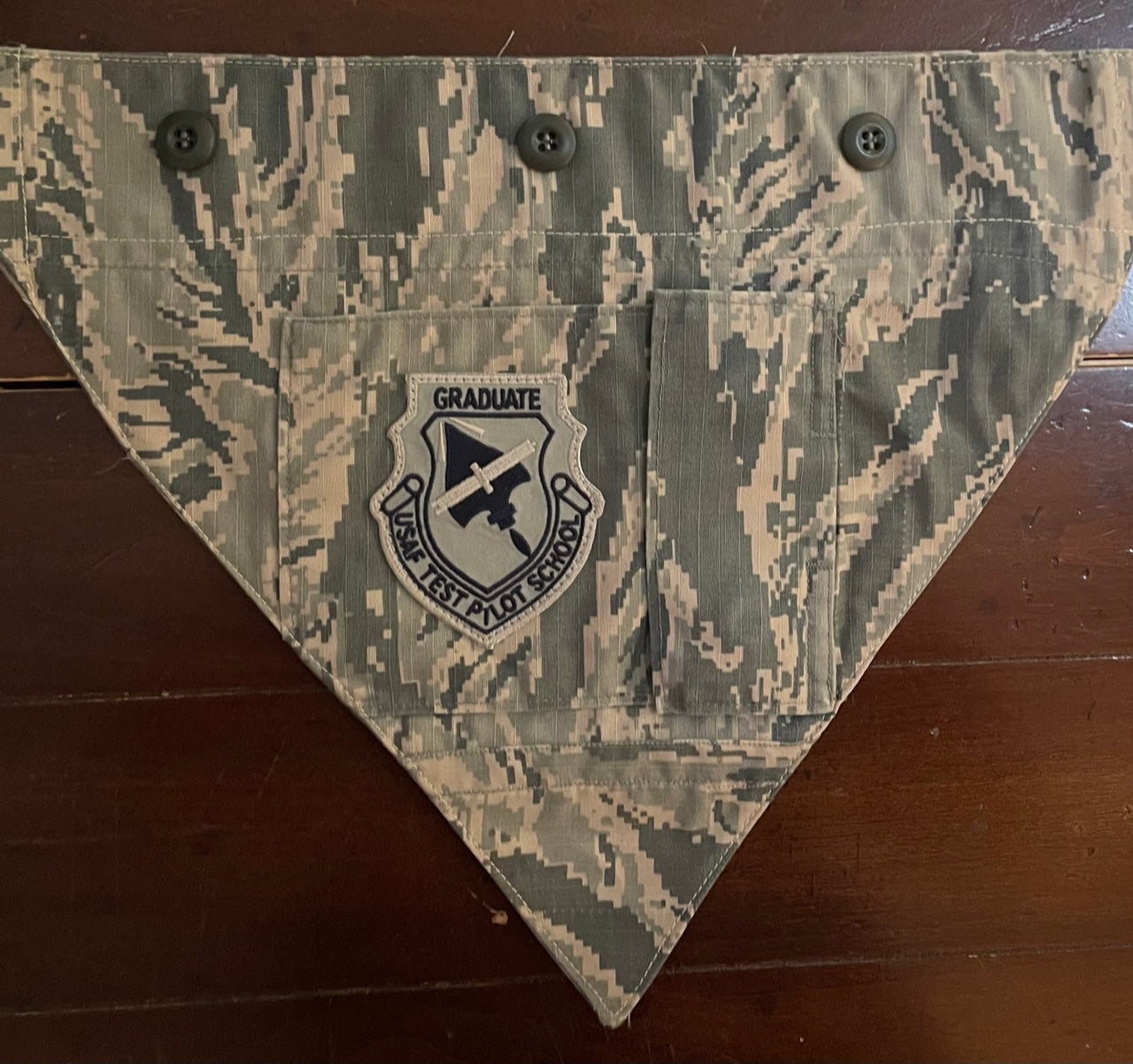 MED AF TIGERSTRIPE DOG BANDANA