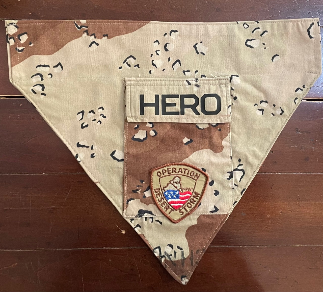 LG CHOC CHIP DESERT STORM DOG BANDANA