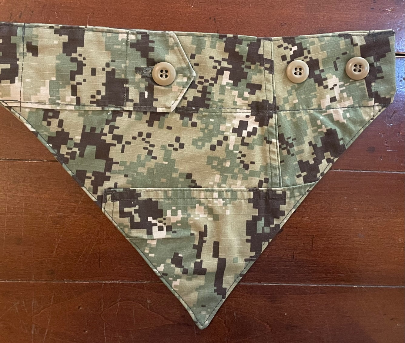 XS NAVY GREEN DIGITAL DOG BANDANA