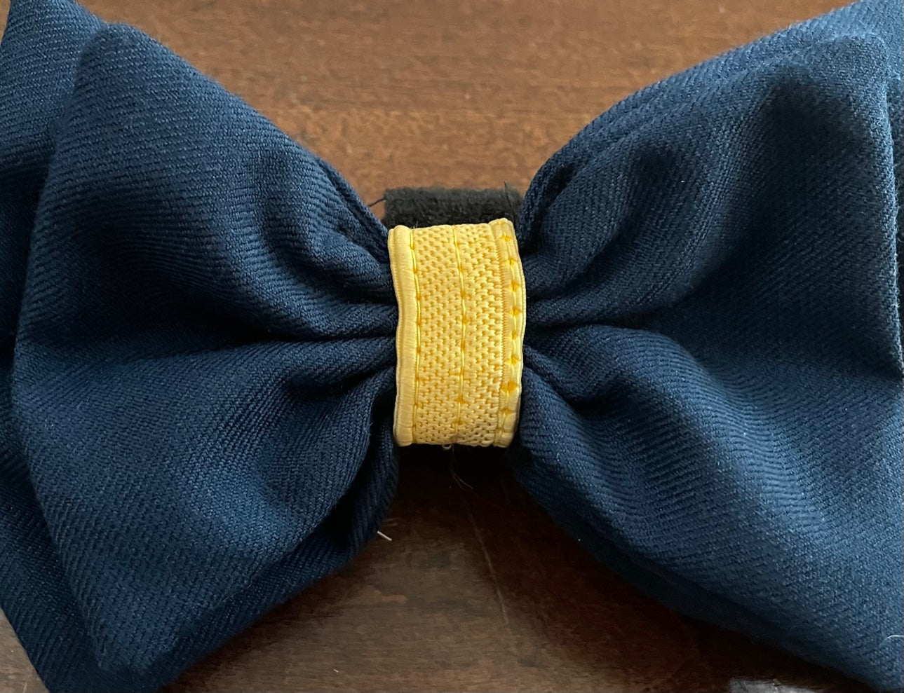 ARMY DRESS BLUE W/YELLOW DOG BOW TIE