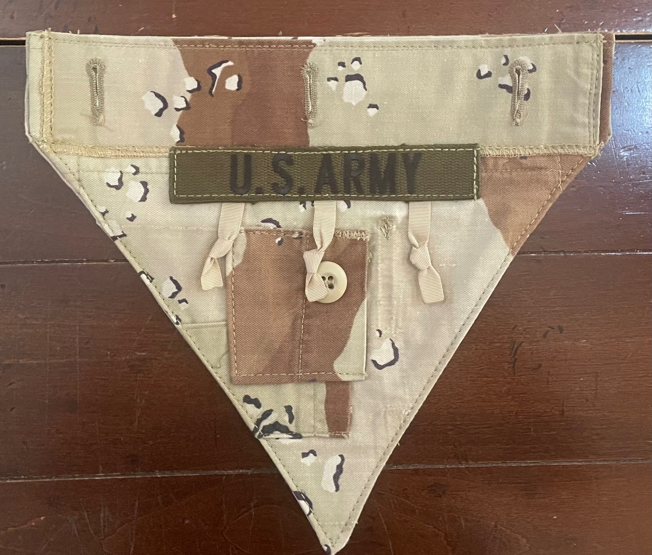 XXS CHOC CHIP DOG BANDANA ARMY