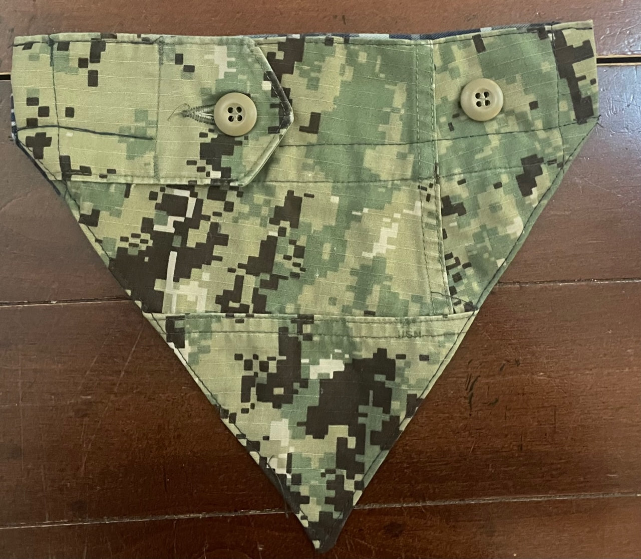 XXS NAVY GREEN DIGITAL DOG BANDANA