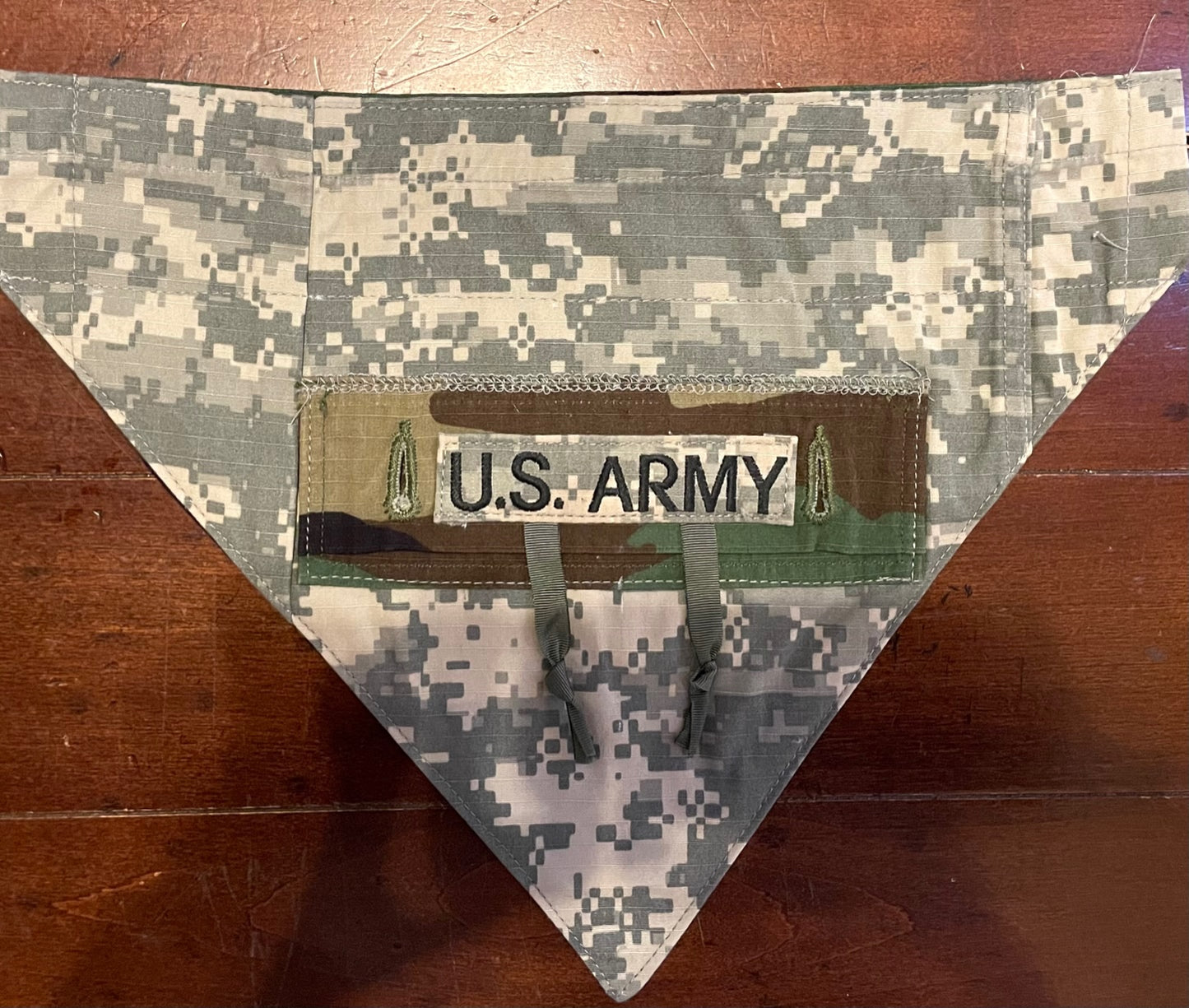SM ARMY DIG W/WOODLAND BACK DOG BANDANA
