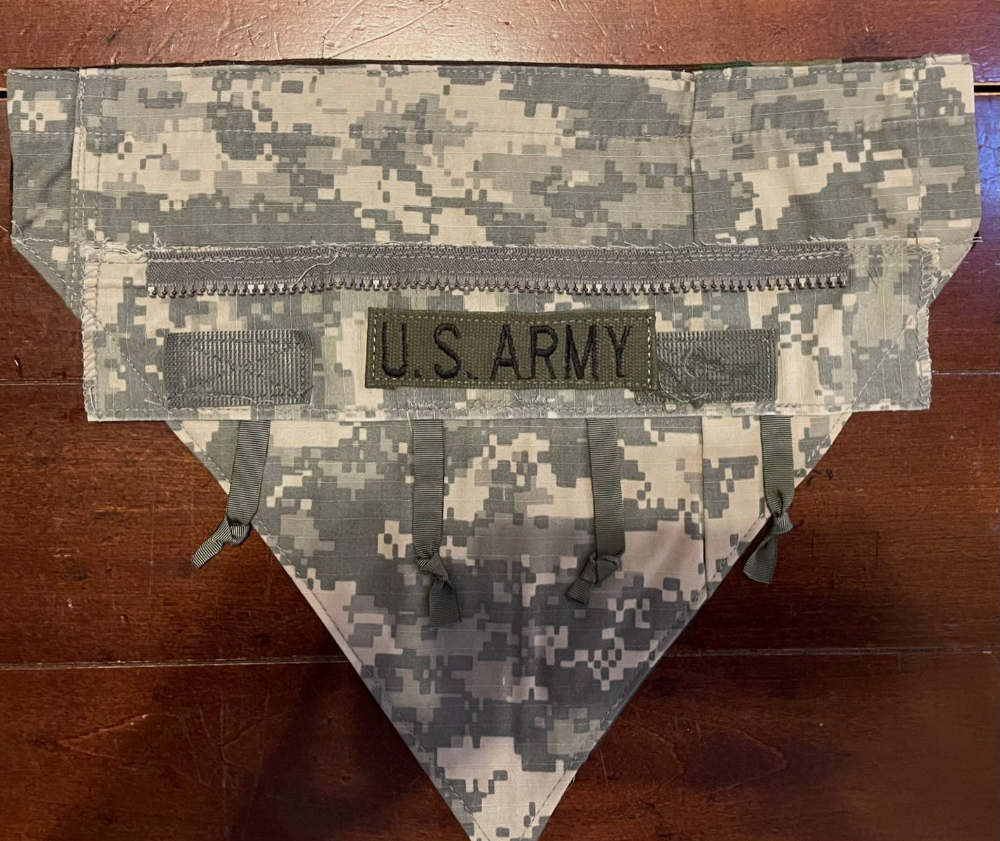 SM ARMY DIG W/WOODLAND BACK DOG BANDANA