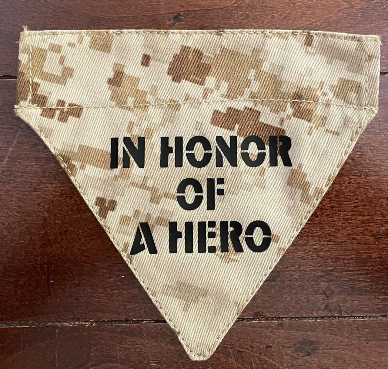 TINY DOG BANDANA MARINE TAN DIGITAL IN HONOR NEW