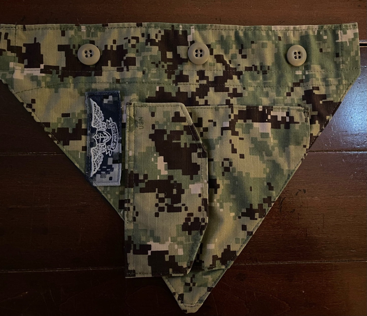 XS NAVY GREEN DIGITAL DOG BANDANA