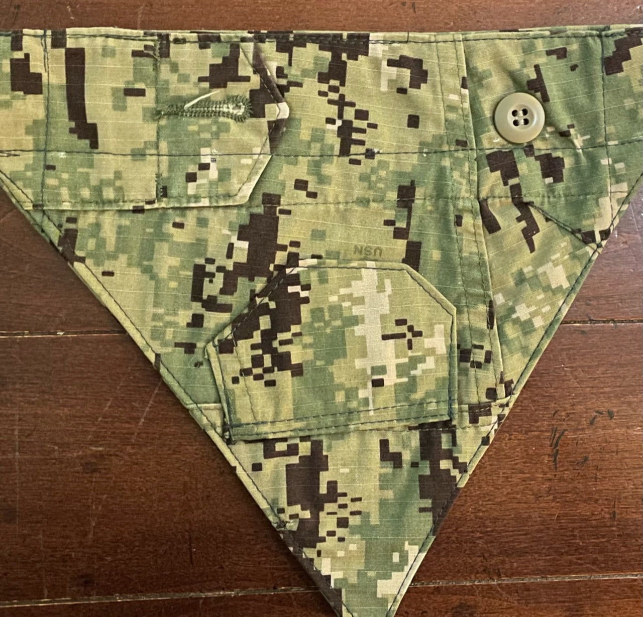 XXS NAVY GREEN DIGITAL BANDANA