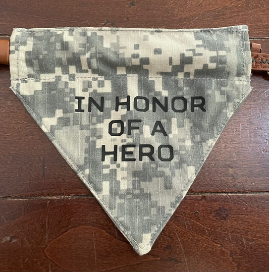 TINY DOG BANDANA ARMY DIGITAL IN HONOR OLD