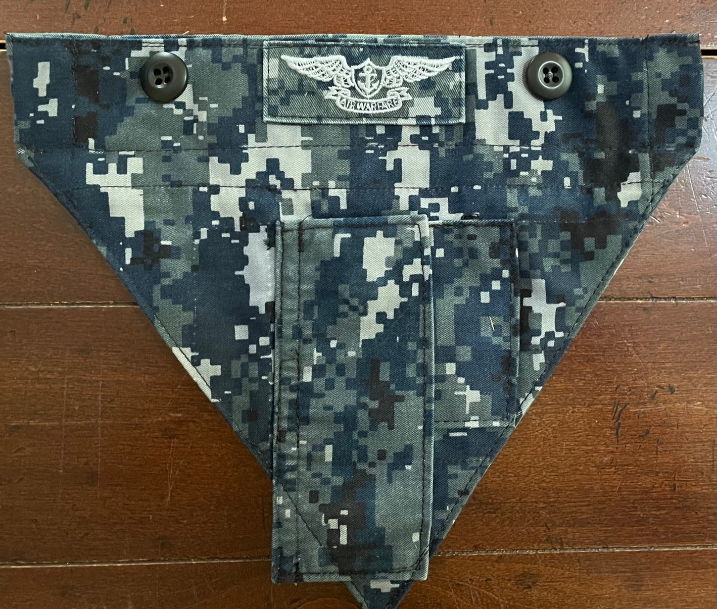 XXS NAVY BLUE DIGITAL DOG BANDANA