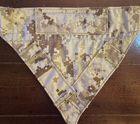 XXS MARINE TAN DIGITAL DOG BANDANA