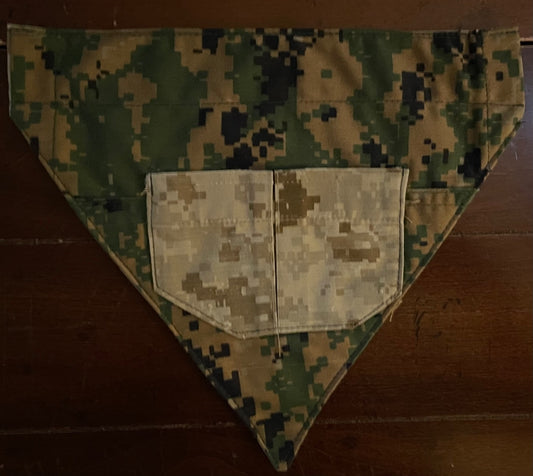 XXS MARINE MIX DIGITAL DOG BANDANA