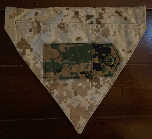 XXS MARINE MIX DIGITAL DOG BANDANA