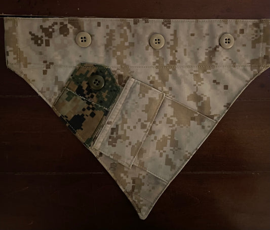 XS MARINE MIX DIGITAL DOG BANDANA