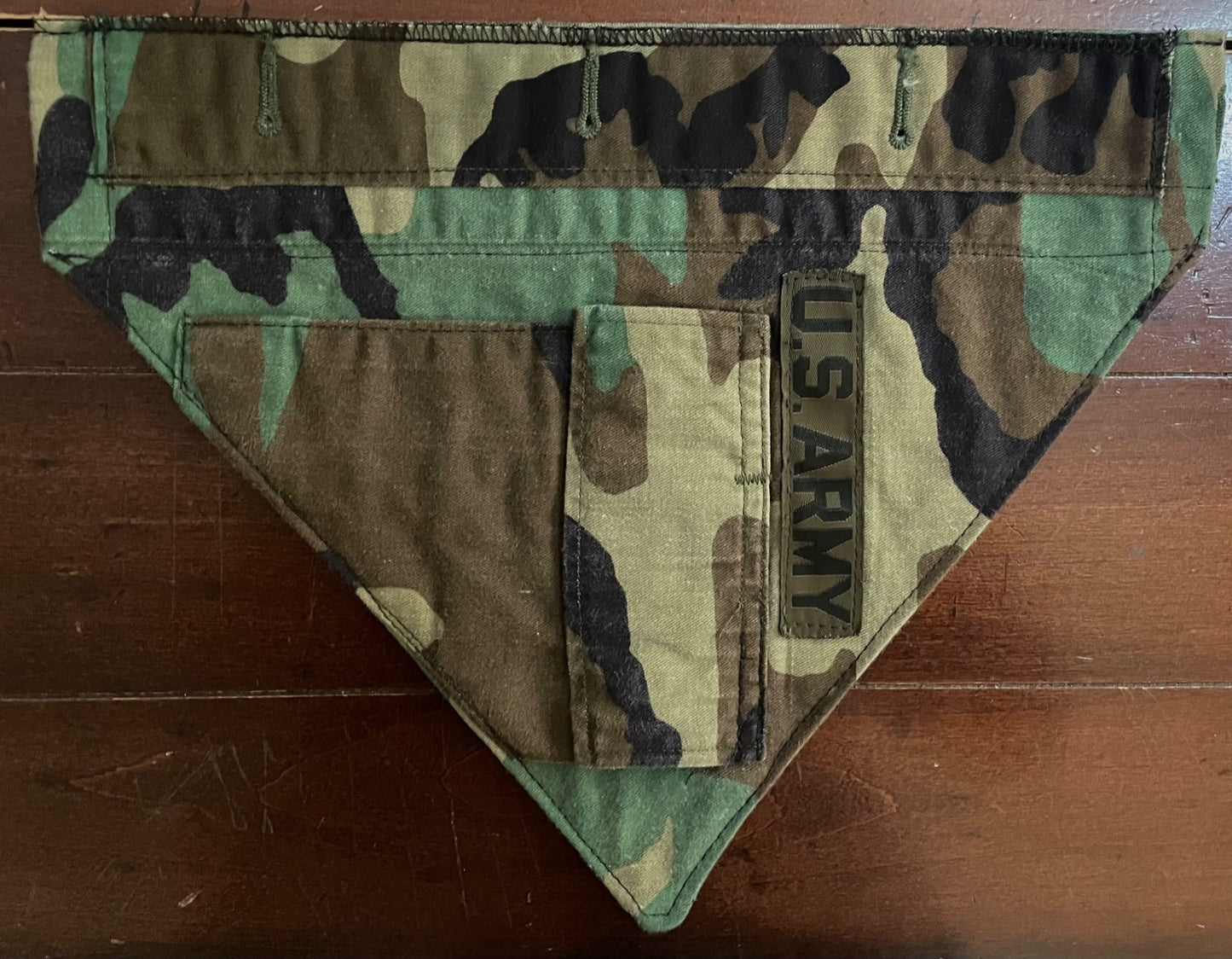 SM WOODLAND ARMY DOG BANDANA