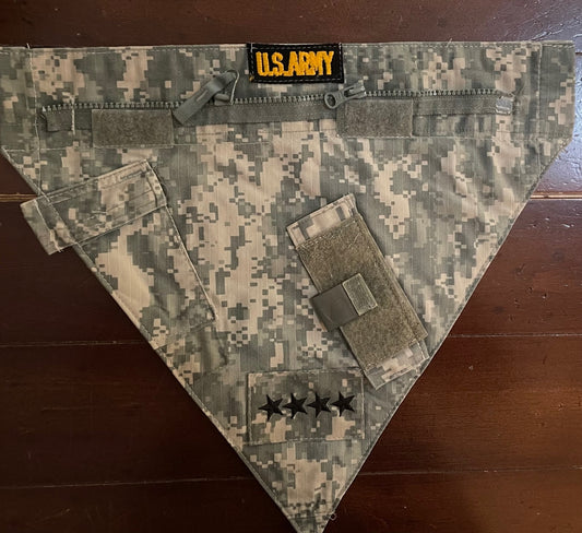 MED ARMY DIGITAL DOG BANDANA