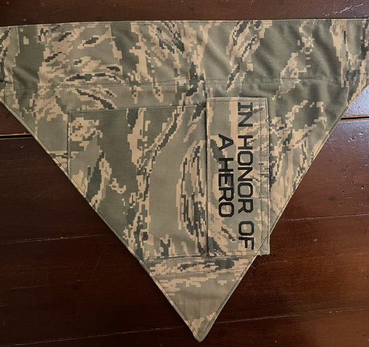MED AF TIGERSTRIPE DOG BANDANA