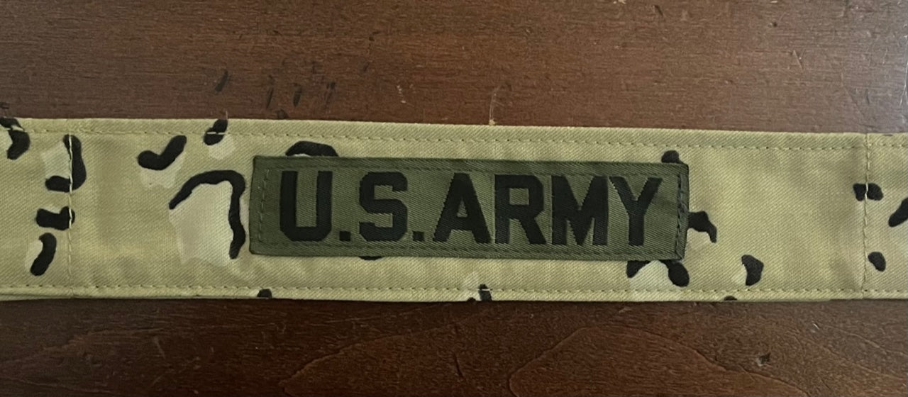 XS 10" COLLAR COVER CHOC CHIP ARMY