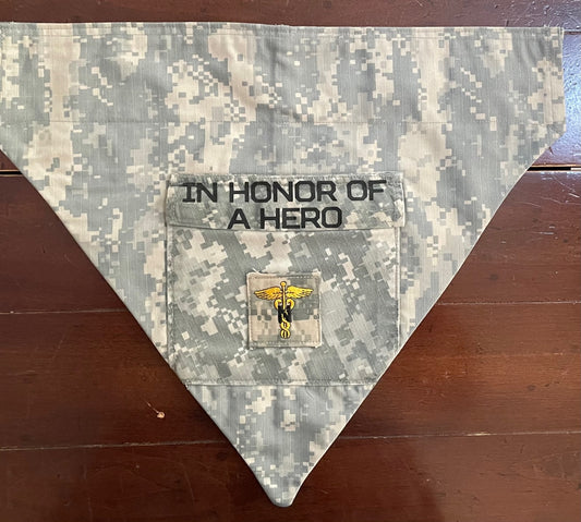 LG ARMY DIGITAL DOG BANDANA