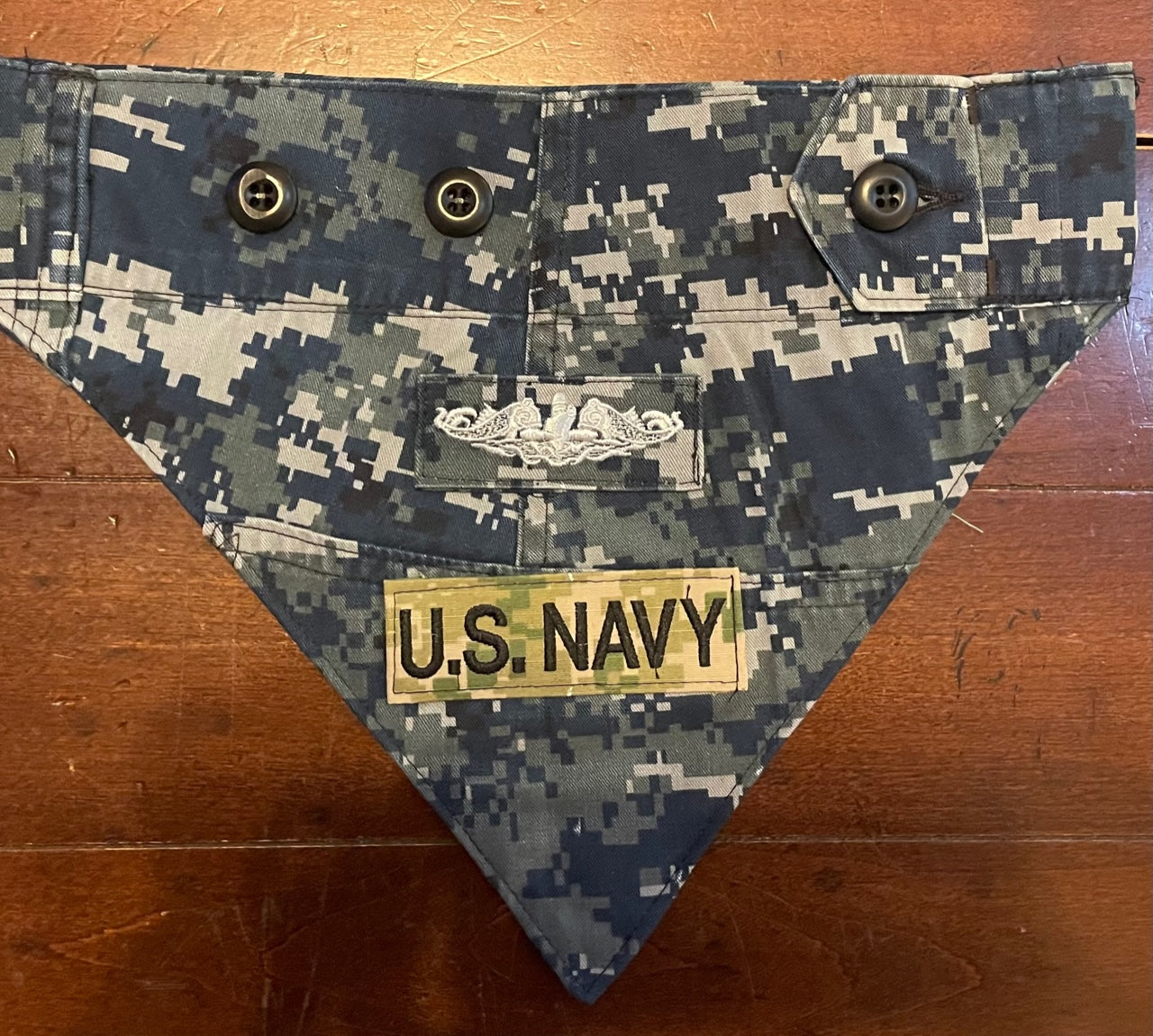 XS NAVY BLUE DIGITAL BANDANA