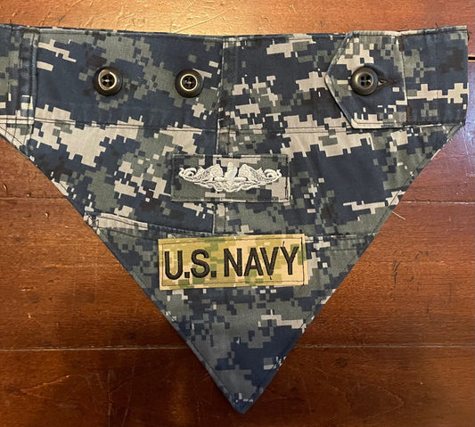 XS NAVY BLUE DIGITAL BANDANA