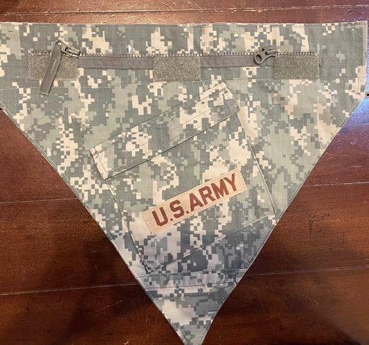 LG ARMY DIGITAL DOG BANDANA
