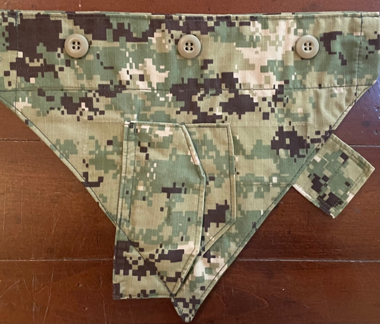 XS NAVY GREEN DIGITAL DOG BANDANA