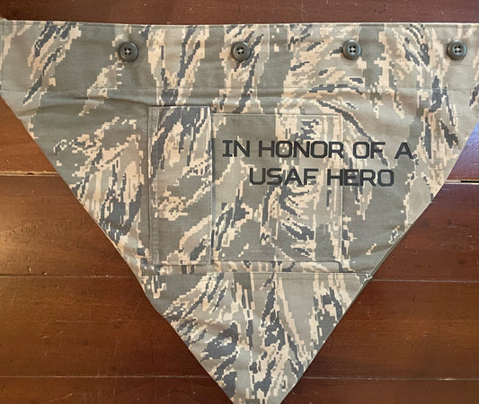 XLG AF TIGERSTRIPE DOG BANDANA