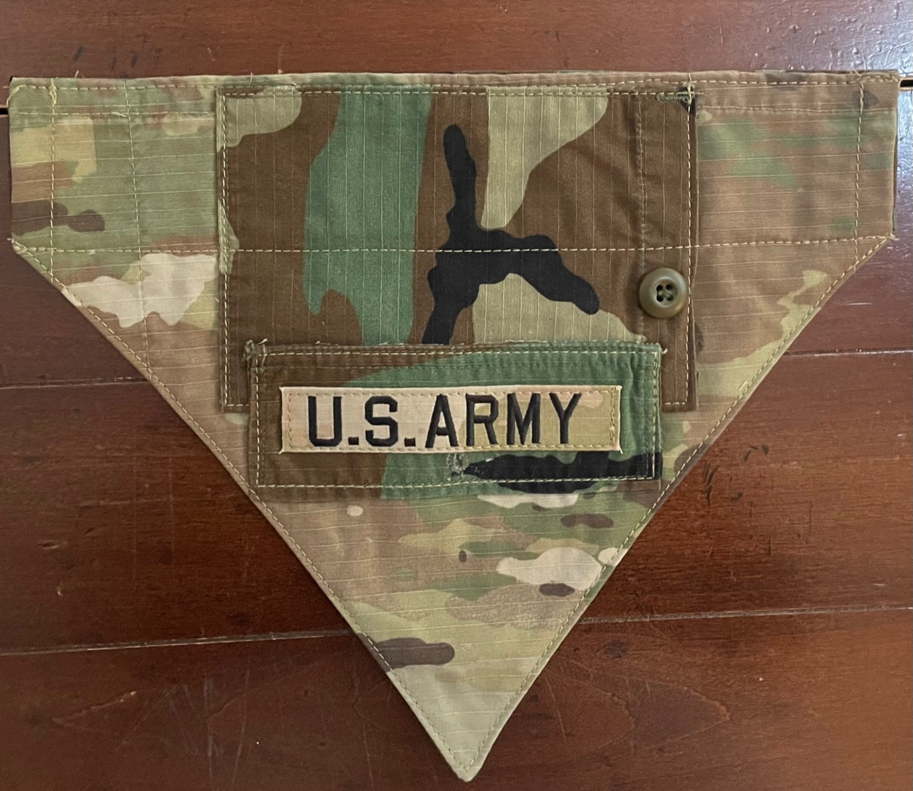 XS WOODLAND ARMY DOG BANDANA