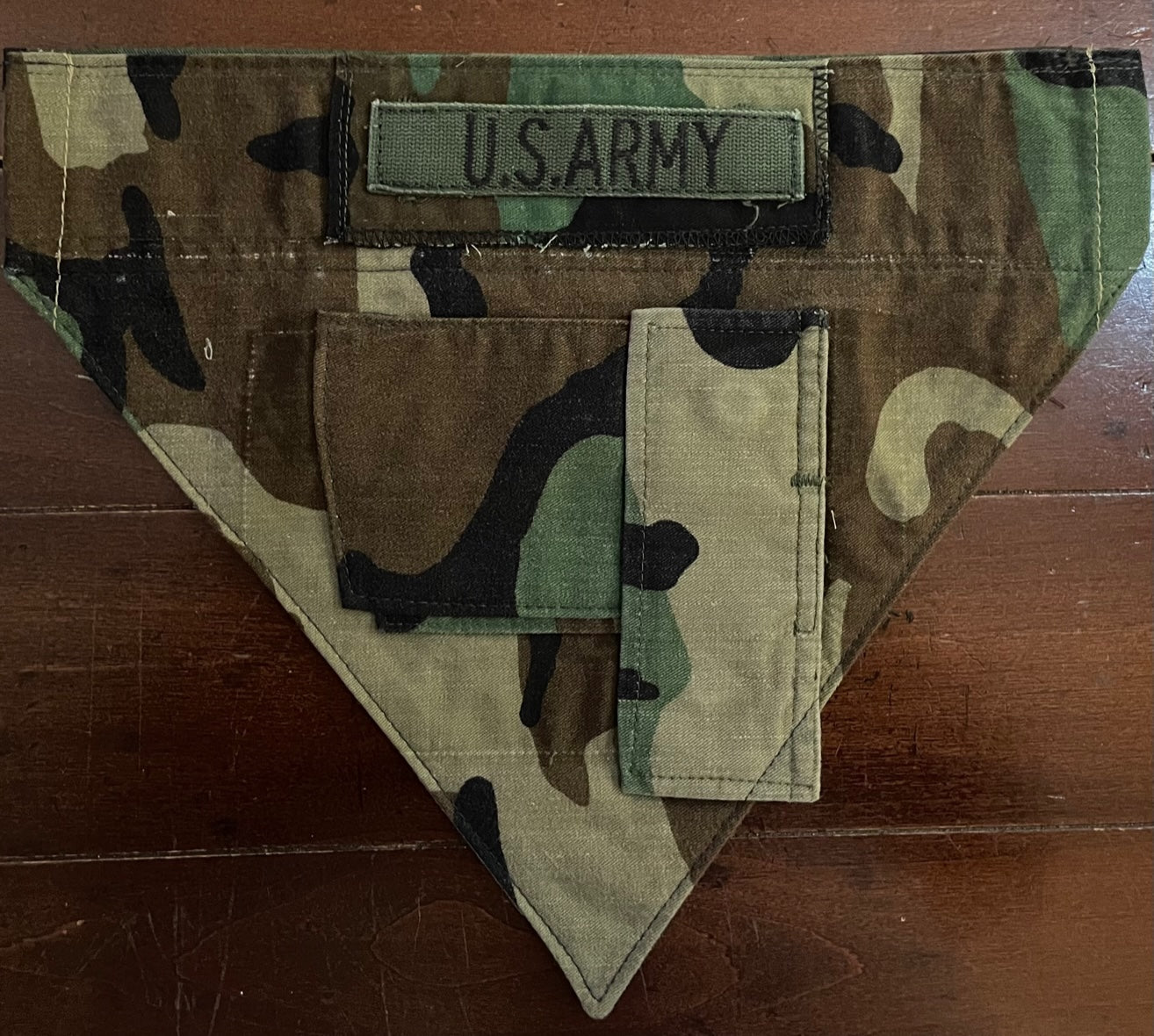 SM WOODLAND ARMY DOG BANDANA