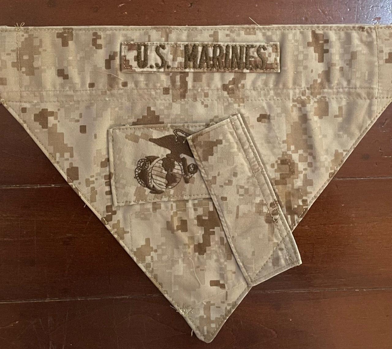 SM MARINE TAN DIGITAL DOG BANDANA