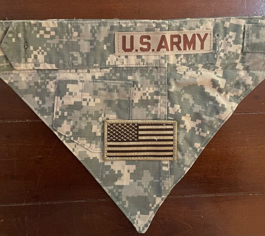 XS ARMY DIGITAL DOG BANDANA