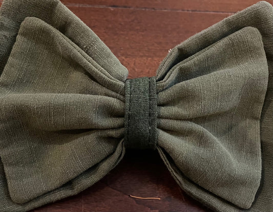 OLIVE DRAB BOW TIE