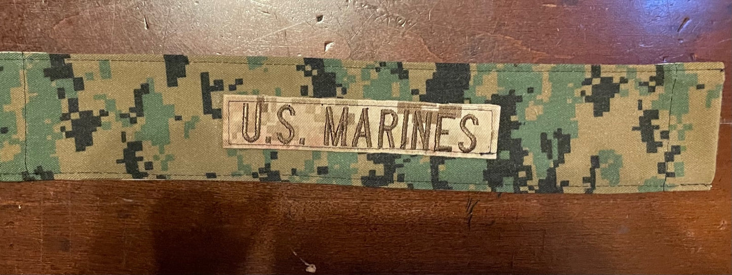 MED 14" COLLAR COVER MARINE DK/W TAN TAPE