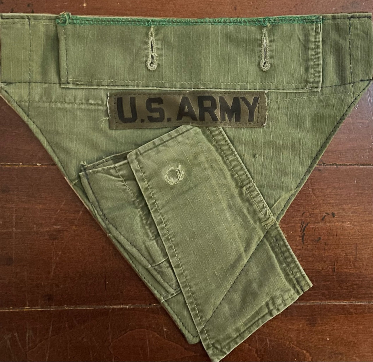 XXS OLIVE DRAB/WOODLAND BACK BANDANA